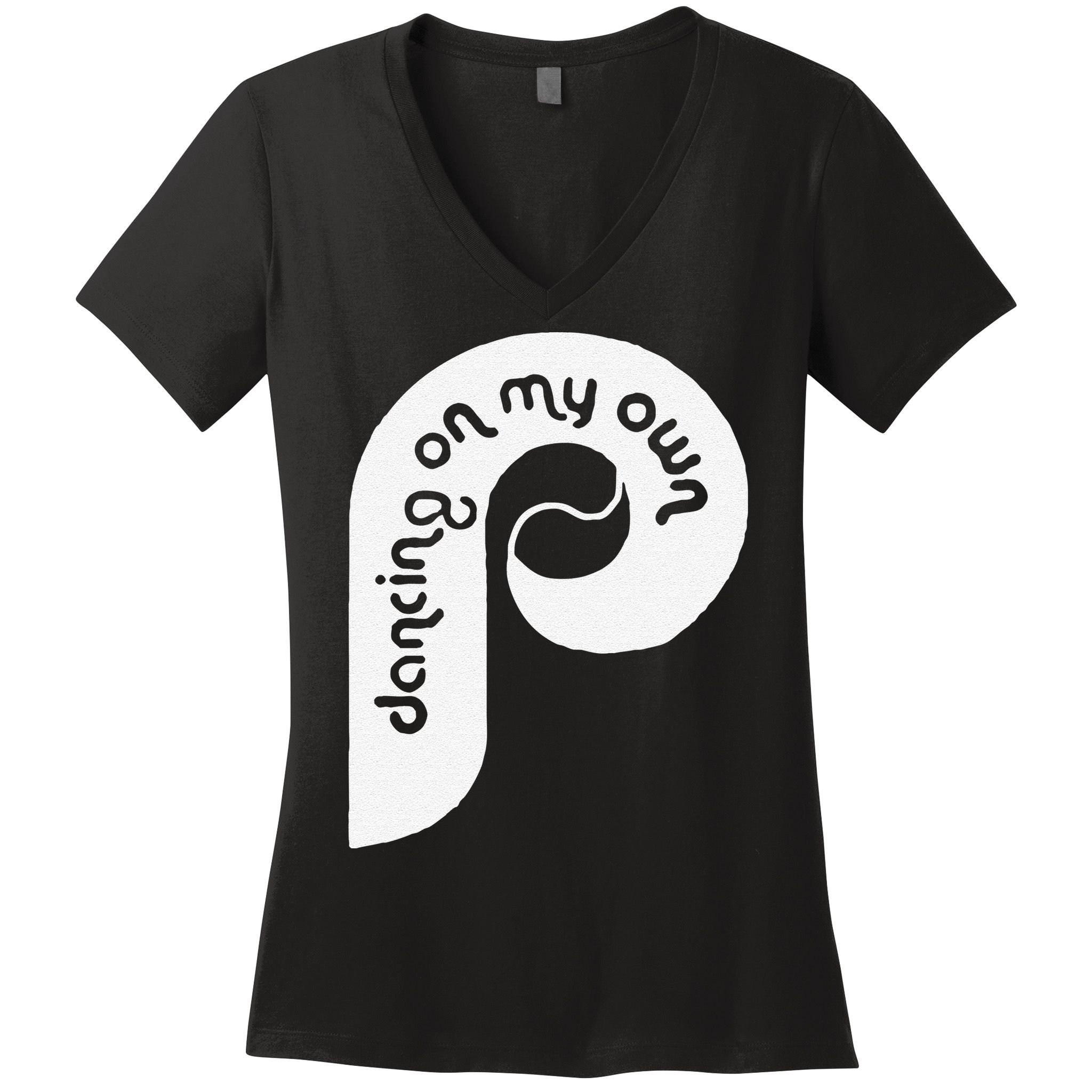 Funny Philadelphia Baseball I Keep Dancing On My Women's V-Neck T-Shirt
