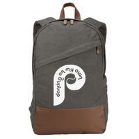 Funny Philadelphia Baseball I Keep Dancing On My Cotton Canvas Backpack
