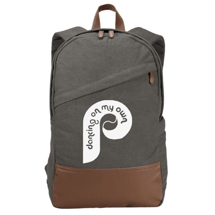 Funny Philadelphia Baseball I Keep Dancing On My Cotton Canvas Backpack