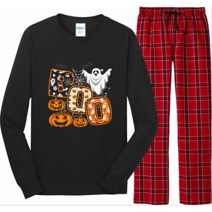 Funny Pumpkin Boo Jack O Lantern Halloween Costumes Gift Long Sleeve Pajama Set