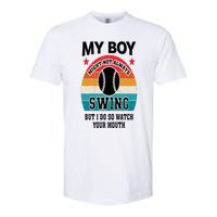 Funny Protective Baseball Mom Sport Mama Game For Mother Softstyle CVC T-Shirt