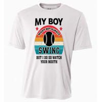 Funny Protective Baseball Mom Sport Mama Game For Mother Cooling Performance Crew T-Shirt