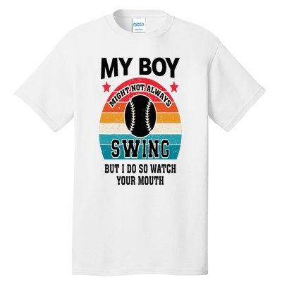 Funny Protective Baseball Mom Sport Mama Game For Mother Tall T-Shirt