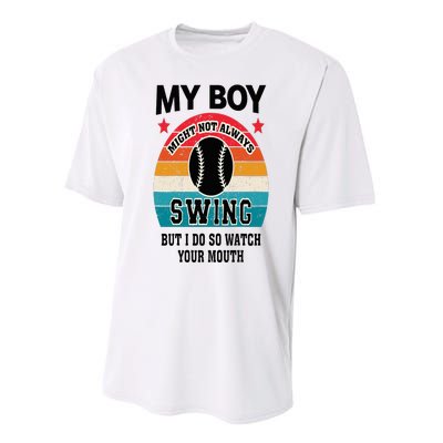 Funny Protective Baseball Mom Sport Mama Game For Mother Performance Sprint T-Shirt