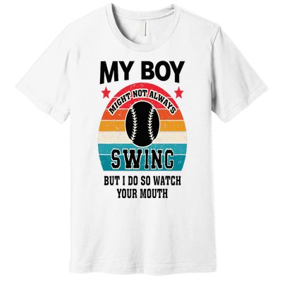 Funny Protective Baseball Mom Sport Mama Game For Mother Premium T-Shirt