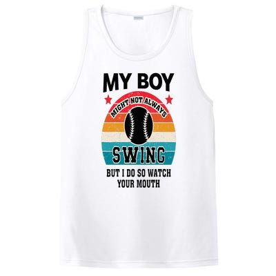 Funny Protective Baseball Mom Sport Mama Game For Mother PosiCharge Competitor Tank