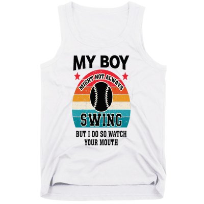 Funny Protective Baseball Mom Sport Mama Game For Mother Tank Top