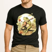 Frog Playing Banjo On Log Performance Shirt