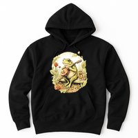 Frog Playing Banjo On Log Hoodie