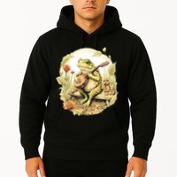 Frog Playing Banjo On Log Hoodie