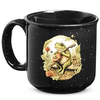 Frog Playing Banjo On Log 15oz Campfire Ceramic Mug