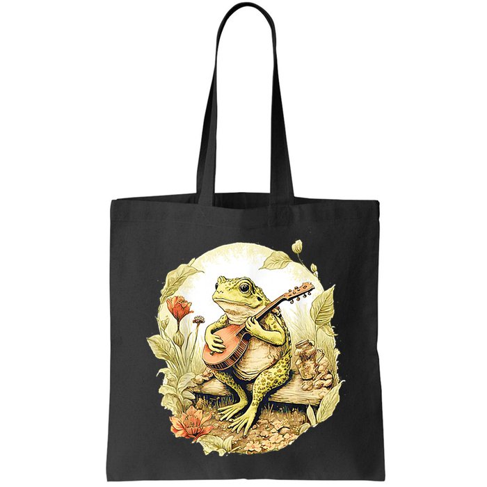 Frog Playing Banjo On Log Bag