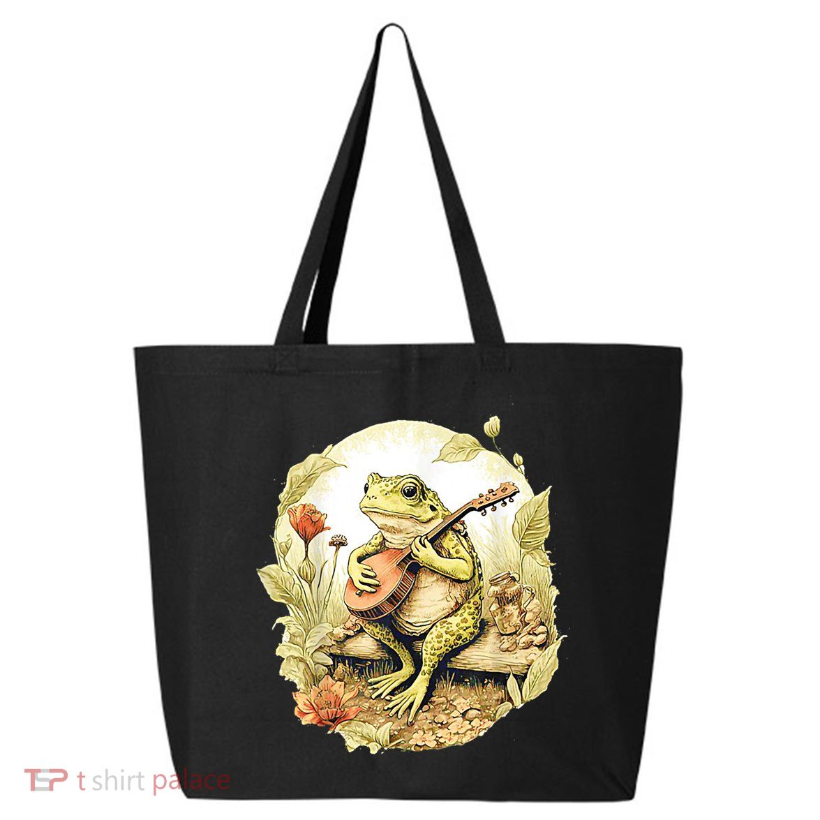 Frog Playing Banjo On Log 25L Jumbo Tote
