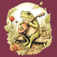 Frog Playing Banjo On Log 16oz Travel Tumbler
