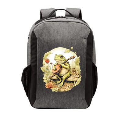 Frog Playing Banjo On Log Vector Backpack