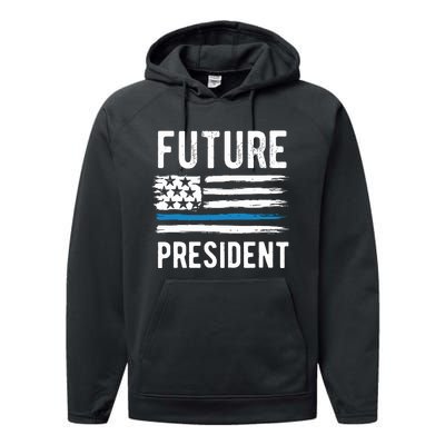 Future President Boy President To Be Performance Fleece Hoodie