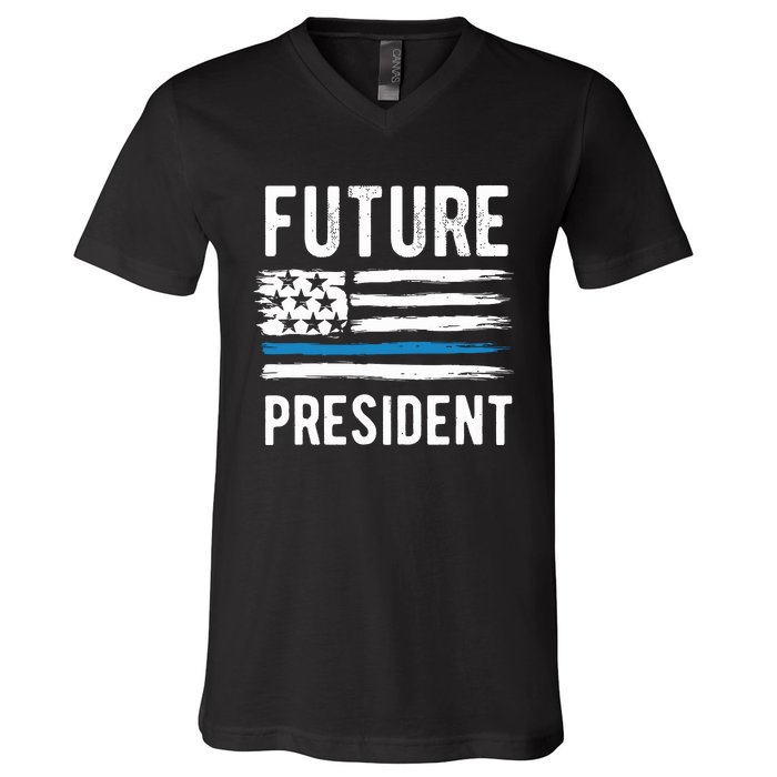 Future President Boy President To Be V-Neck T-Shirt