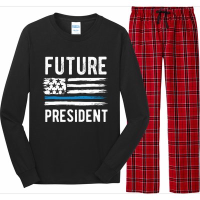 Future President Boy President To Be Long Sleeve Pajama Set