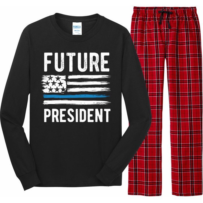 Future President Boy President To Be Long Sleeve Pajama Set