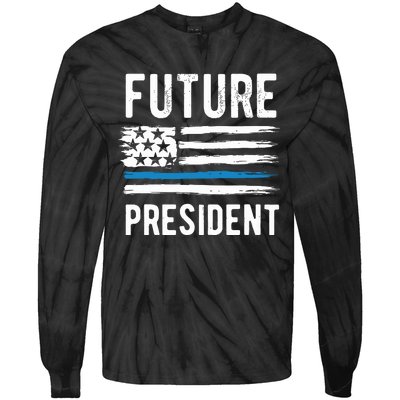 Future President Boy President To Be Tie-Dye Long Sleeve Shirt