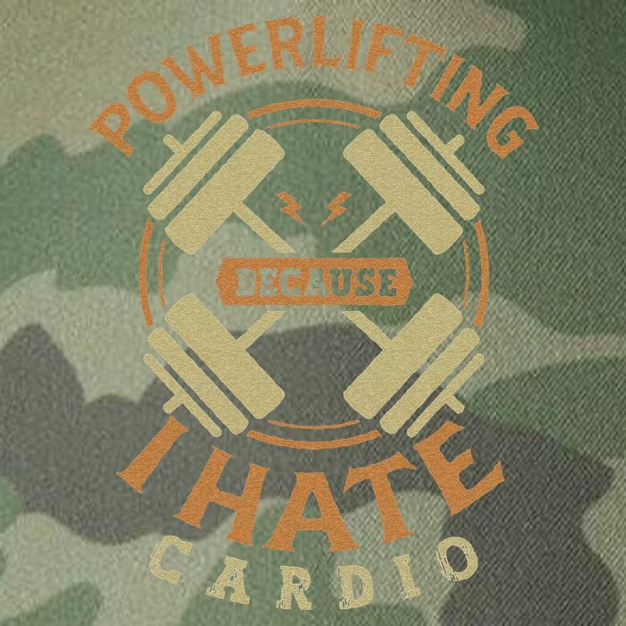 Funny Powerlifting Because I Hate Cardio For A Gym Weightlifting Legacy Tie Dye Trucker Hat