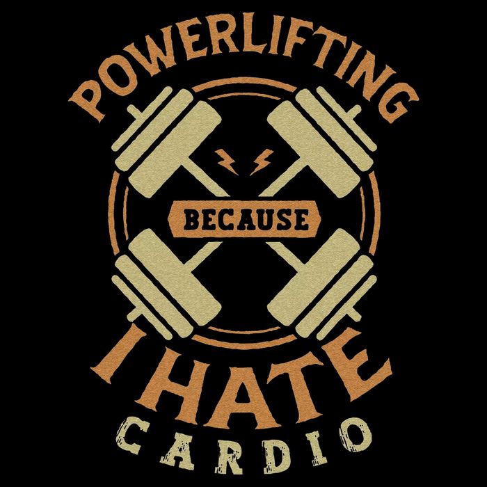 Funny Powerlifting Because I Hate Cardio For A Gym Weightlifting 16 in Basic Backpack