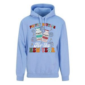 Funny Poppin Bottles For The New Year Icu Nurse Propofol Crna Unisex Surf Hoodie