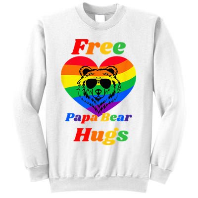 Free Papa Bear Hugs Sweatshirt