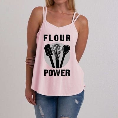 FLOUR POWER Baking Cooking Bread Making Chefs Women's Strappy Tank