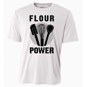 FLOUR POWER Baking Cooking Bread Making Chefs Cooling Performance Crew T-Shirt