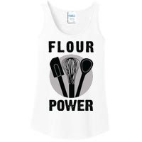 FLOUR POWER Baking Cooking Bread Making Chefs Ladies Essential Tank