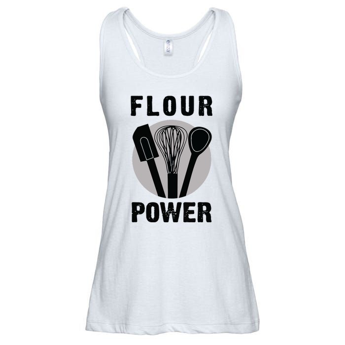 FLOUR POWER Baking Cooking Bread Making Chefs Ladies Essential Flowy Tank