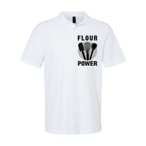 FLOUR POWER Baking Cooking Bread Making Chefs Softstyle Adult Sport Polo