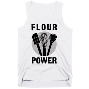 FLOUR POWER Baking Cooking Bread Making Chefs Tank Top