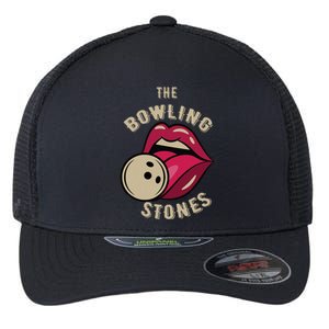 Funny Pun Bowling Stone Flexfit Unipanel Trucker Cap