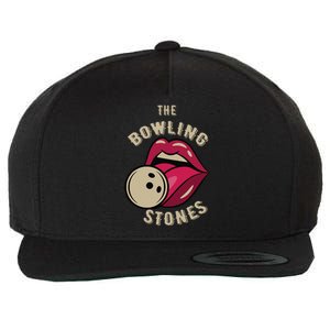 Funny Pun Bowling Stone Wool Snapback Cap