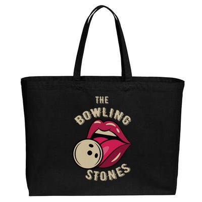 Funny Pun Bowling Stone Cotton Canvas Jumbo Tote