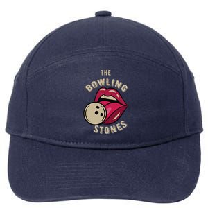 Funny Pun Bowling Stone 7-Panel Snapback Hat