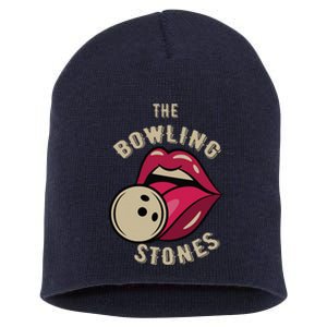 Funny Pun Bowling Stone Short Acrylic Beanie