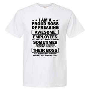 Funny Proud Boss Employee Appreciation Office Funny Boss Garment-Dyed Heavyweight T-Shirt