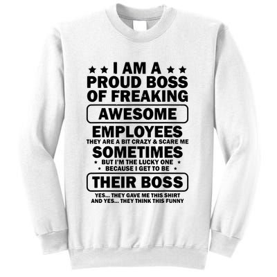 Funny Proud Boss Employee Appreciation Office Funny Boss Sweatshirt