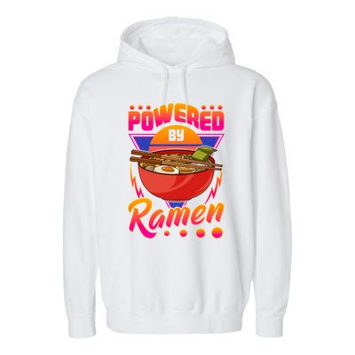 Funny Powered By Ra Cute Anime Kawaii Gamer Meaningful Gift Garment-Dyed Fleece Hoodie