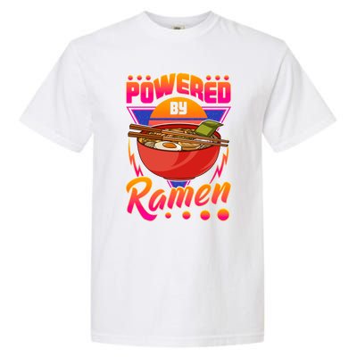 Funny Powered By Ra Cute Anime Kawaii Gamer Meaningful Gift Garment-Dyed Heavyweight T-Shirt