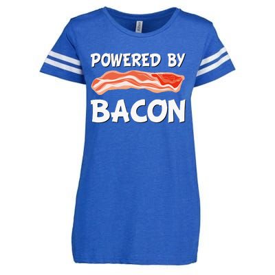 Funny Powered By Bacon Bacon Lovers Enza Ladies Jersey Football T-Shirt