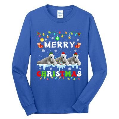 Funny Polar Bear Christmas Squad Xmas Great Gift Tall Long Sleeve T-Shirt