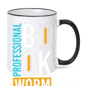 Funny Professional Book Worm 11oz Black Color Changing Mug