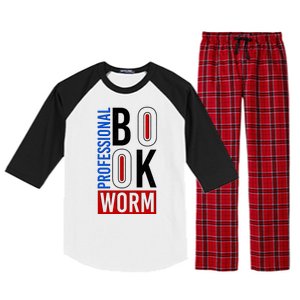 Funny Professional Book Worm Raglan Sleeve Pajama Set