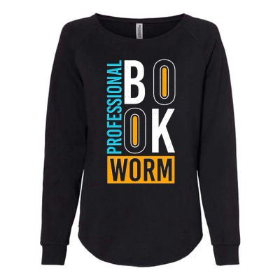 Funny Professional Book Worm Womens California Wash Sweatshirt