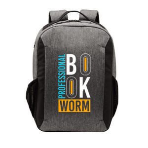 Funny Professional Book Worm Vector Backpack