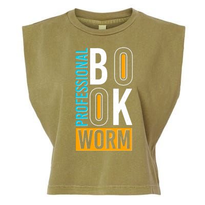 Funny Professional Book Worm Garment-Dyed Women's Muscle Tee